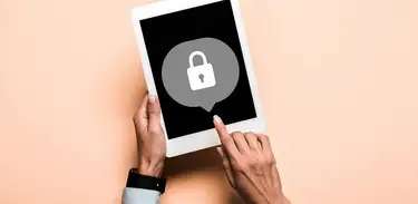 Senha em tablet