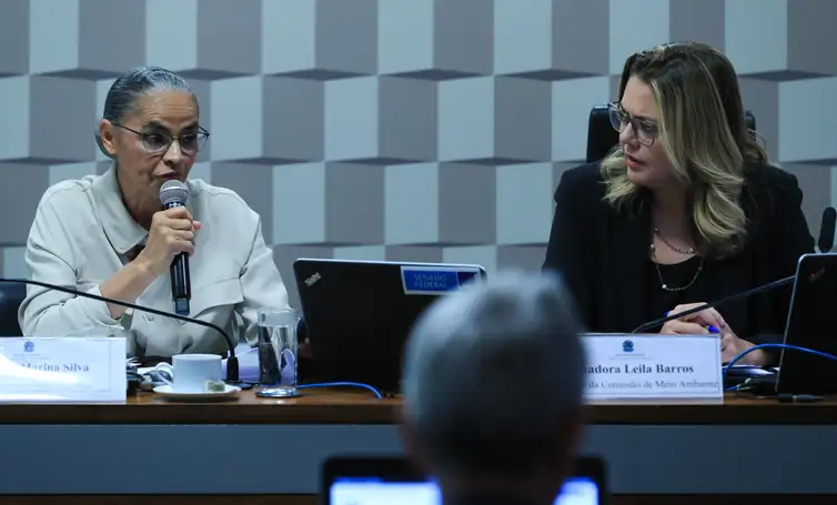 Brasília (DF) 04/09/2024 Ministra Marina Silva fala na CMA do Senado sobre queimadas no Brasil. 
Lula Marques/ Agência Brasil