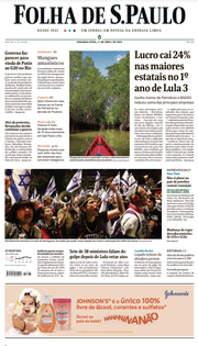 Capa do Jornal Folha de S. Paulo Edição 2024-04-01