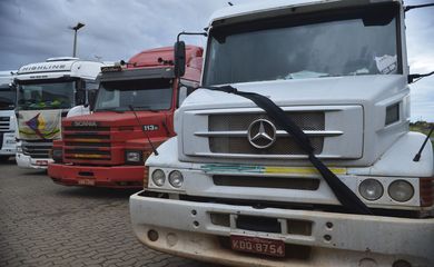 Caminhoneiro estão se organizando para manifestação em Brasília por melhores condições de trabalho. O objetivo é chegar ao DF com caminhões de todas as regiões do país (Valter Campanato/Agência Brasil)