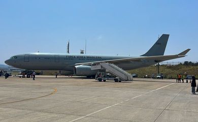 Brasília-DF 06/10/2024 Aeronave KC-30 da Força Aérea Brasileira (FAB). Foto FAB