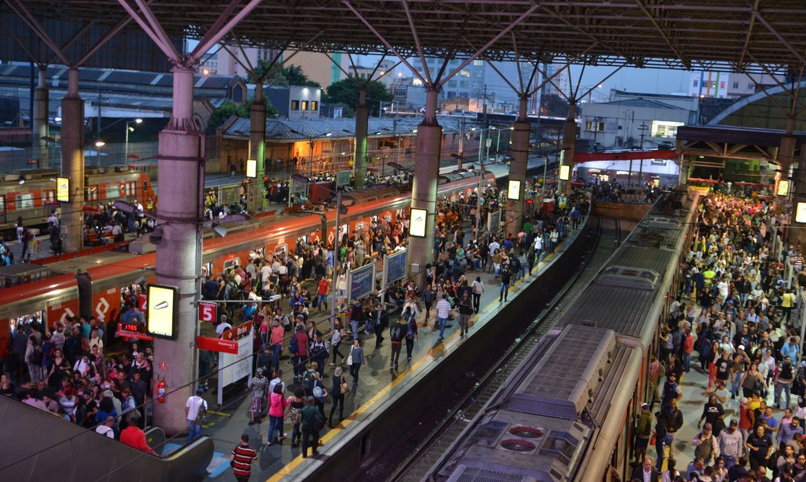Estação Brás de trem da Companhia Paulista de Trens Metropolitanos (CPTM).