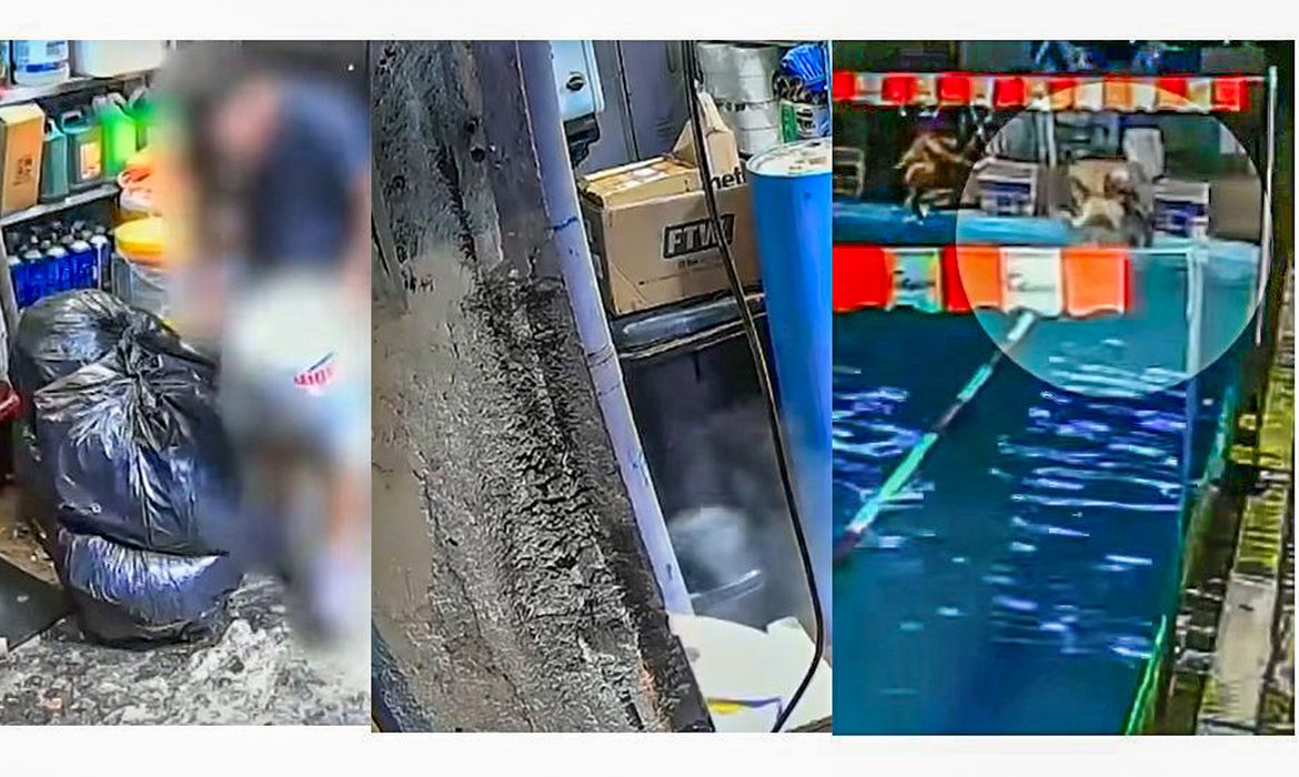 São Paulo (SP) - 12/02/2026 - Uma mulher morreu na piscina de uma academia em São Paulo. A suspeita é de intoxicação por gases liberados de uma mistura de produto usado para limpeza da água.
Câmera de segurança da academia C4Gym