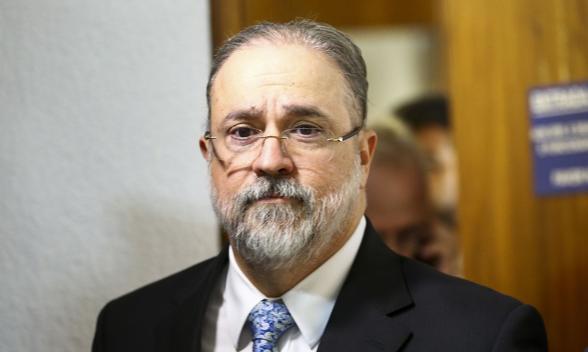 Antônio Augusto Brandão de Aras, indicado para o cargo de procurador-geral da República, durante sabatina na Comissão de Constituição e Justiça (CCJ) do Senado