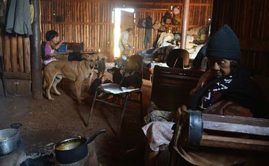 São Paulo - Ocupação tradicional do povo indígena Guarani-Mbya, no Jaraguá, região oeste (Rovena Rosa/Agência Brasil)