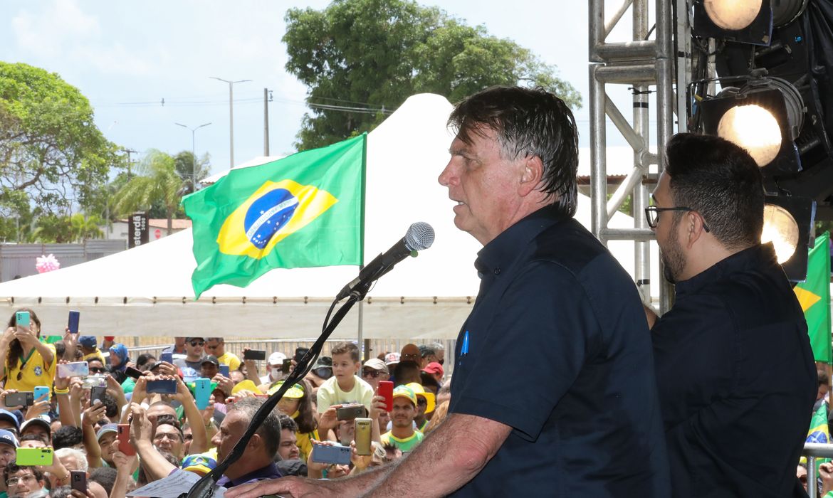 (Parnamirim - RN, 30/03/2022) Palavras do Presidente da República, Jair Bolsonaro.
Foto: Clauber Cleber Caetano/PR