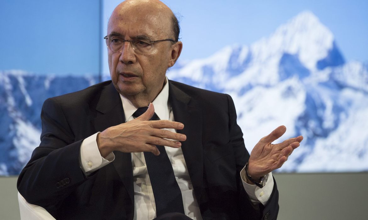 Ministro Henrique Meirelles em Davos, na Suíça