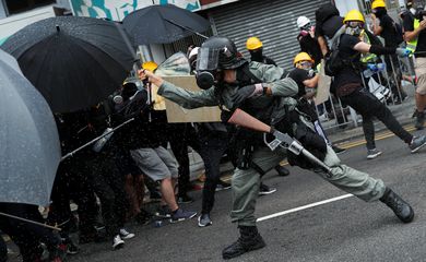 Protestos, Hong Kong. REUTERS/Tyrone Siu