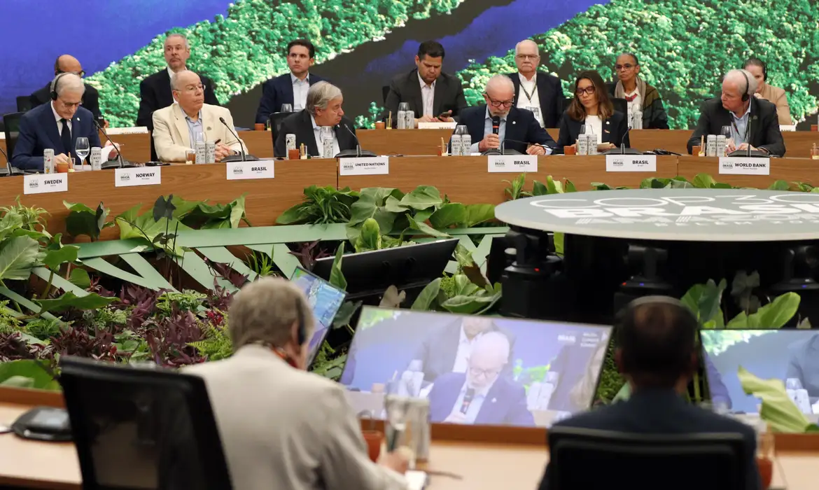 Bruno Peres/Agência Brasil Belém (PA), 06/11/2025 - Presidente da República, Luiz Inácio Lula da Silva, fala durante lançamento da TFFF (Fundo de Florestas Tropicais para Sempre), durante a COP30. Foto: Bruno Peres/Agência Brasil