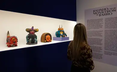 Rio de Janeiro (RJ), 12/07/2025 – Exposição Ratinho e seus Monstros de Barro, do artista Rafael Costa Pereira, o Ratinho, natural de Caruaru(PE), no Museu do Pontal. Foto: Fernando Frazão/Agência Brasil