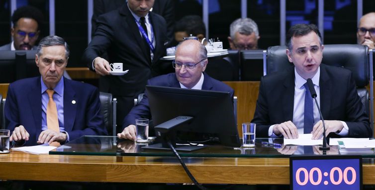 Brasília (DF) 05/10/2023 Congresso Nacional realiza sessão solene para comemorar os 35 anos da Constituição brasileira, promulgada em 1988. Foto Lula Marques/ Agência Brasil