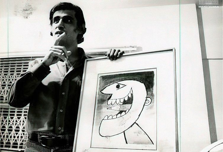Arquivo Nacional O jovem Ziraldo, um dos criadores do Pasquim. (1971). Foto: Arquivo Nacional