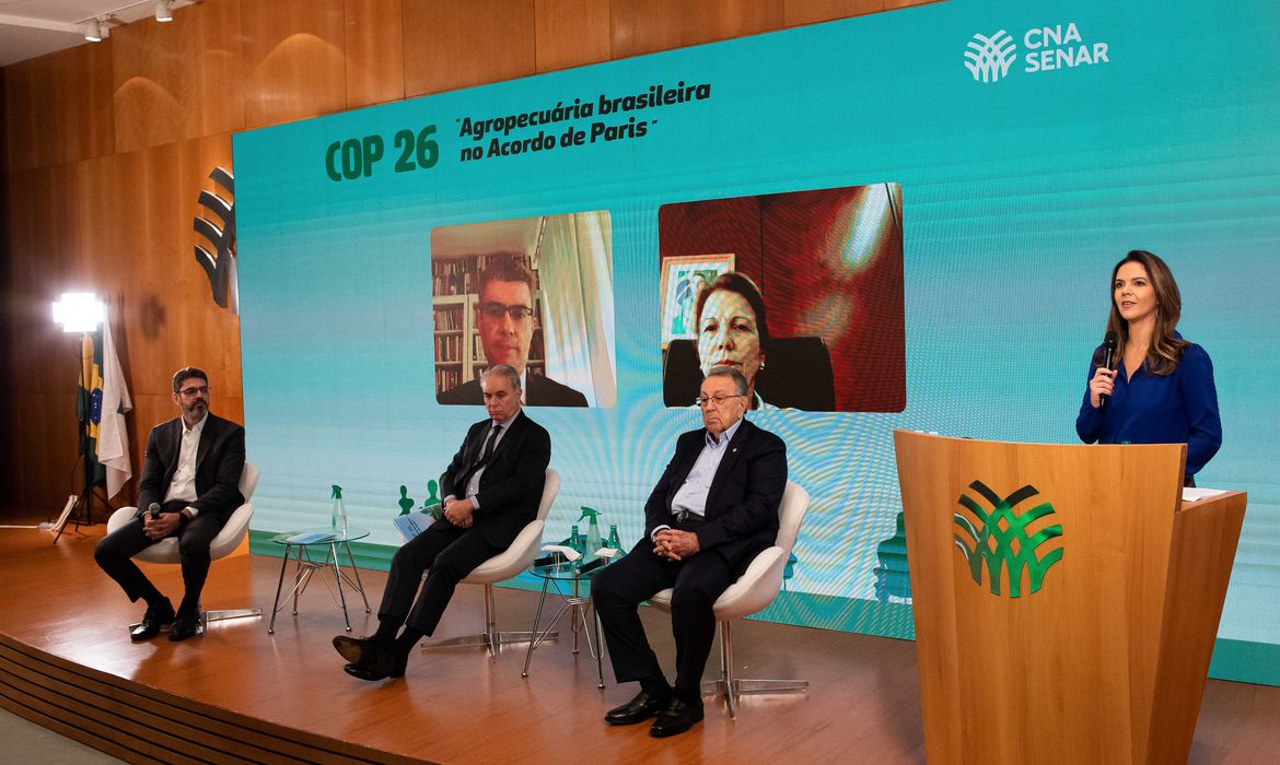 A CNA promove, o workshop “COP 26 - Agropecuária brasileira no Acordo de Paris