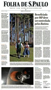 Capa do Jornal Folha de S. Paulo Edição 2024-07-13