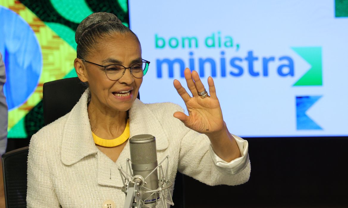 Fabio Rodrigues-Pozzebom/ Agência Brasil Brasília (DF) 05/05/2025 - A ministra do Meio Ambiente e Mudança do Clima, Marina Silva, participa do programa Bom Dia, Ministra Foto: Fabio Rodrigues-Pozzebom/ Agência Brasil