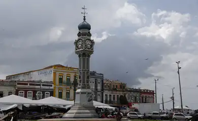 Belém (PA) 14/12/2024 – A Praça do Relógio, na Cidade Velha. Foto: Fernando Frazão/Agência Brasil