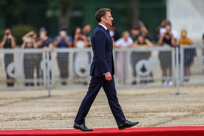 Brasília (DF) 28/03/2024 - O presidente da França, Emmanuel Macron participa da cerimônia oficial no Palácio do Planalto.
Foto: Fabio Charles Pozzebom/Agência Brasil