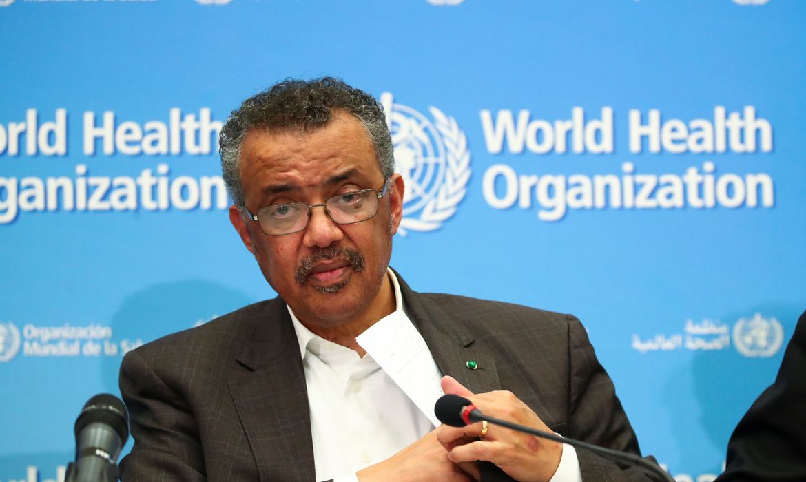 Diretor-geral da OMS, Tedros Adhanom, declara emergência global de saúde por causa do coronavírus, Genebra, Suíça