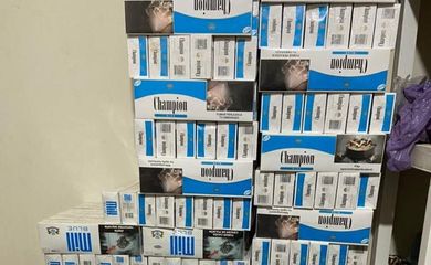 Cigarros apreendidos em Ponta Grossa-PR