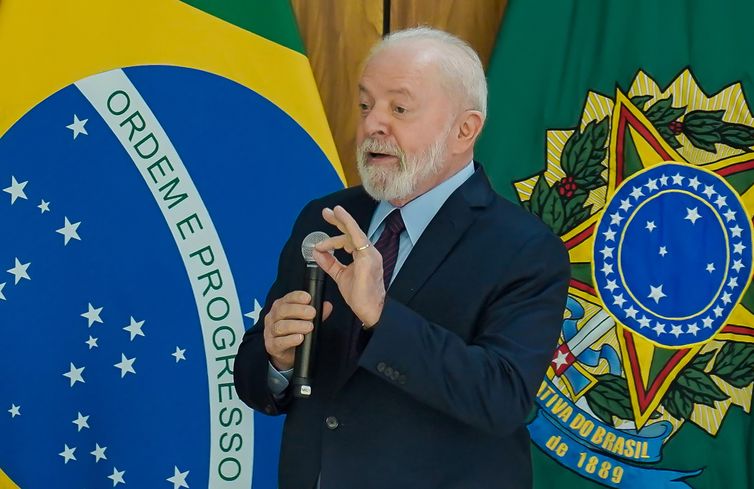 Presidente Lula em café da manhã com jornalistas, no Palácio do Planalto -Rafa Neddermeyer/Agência Brasil