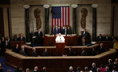Papa Francisco discursa no Congresso dos Estados Unidos (Agência Lusa/Direitos Reservados)