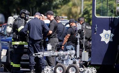 Polícia em local de tiroteio em San José, na Califórnia