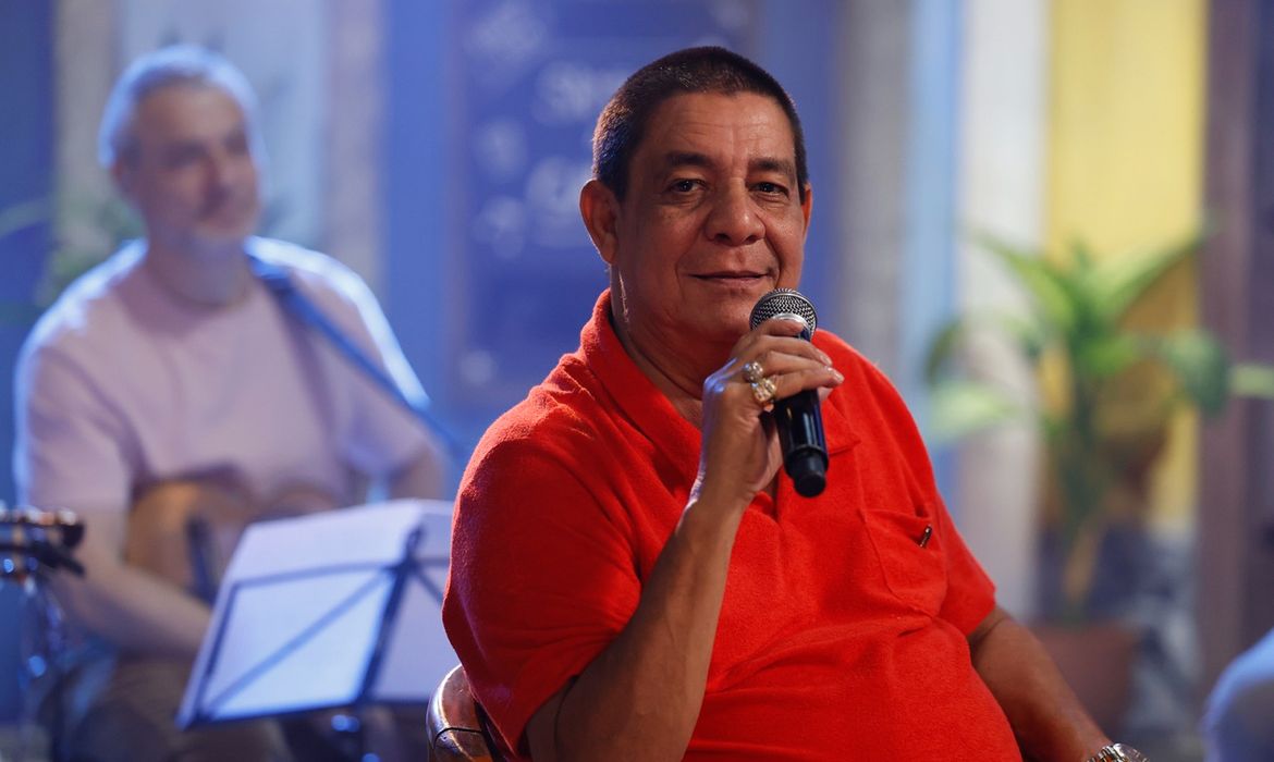 Rio de Janeiro (RJ) 21/08/2024 – Gravação do programa Samba na Gamboa, da TV Brasil, com Zeca Pagodinho, apresentado por Teresa Cristina. Foto: Fernando Frazão/Agência Brasil