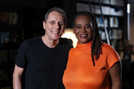 Tony Bellotto e Eliana Alves Cruz no Trilha de Letras