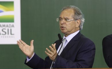 O ministro da Economia, Paulo Guedes, participa  de lançamento do Programa de Crescimento Verde do Governo federal
