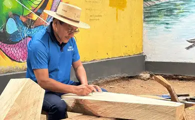 Santo Antônio do Leverger (MT), 05/09/2025 - O artesão Alcides Ribeiro dos Santos, fundador do Museu da Viola de Cocho. Foto: Marieta Cazarré/TV Brasil