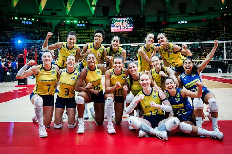 FIVB/Divulgação Tailândia - 31/08/2025 - Brasil vence e pega França nas quartas do Mundial de vôlei feminino. Foto: FIVB/Divulgação