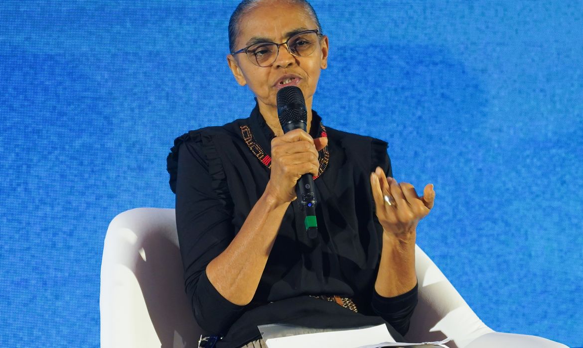 Brasília (DF), 15/04/2025 - A ministra do Meio Ambiente e Mudança do Clima (MMA), Marina Silva durante sessão de abertura do evento: 