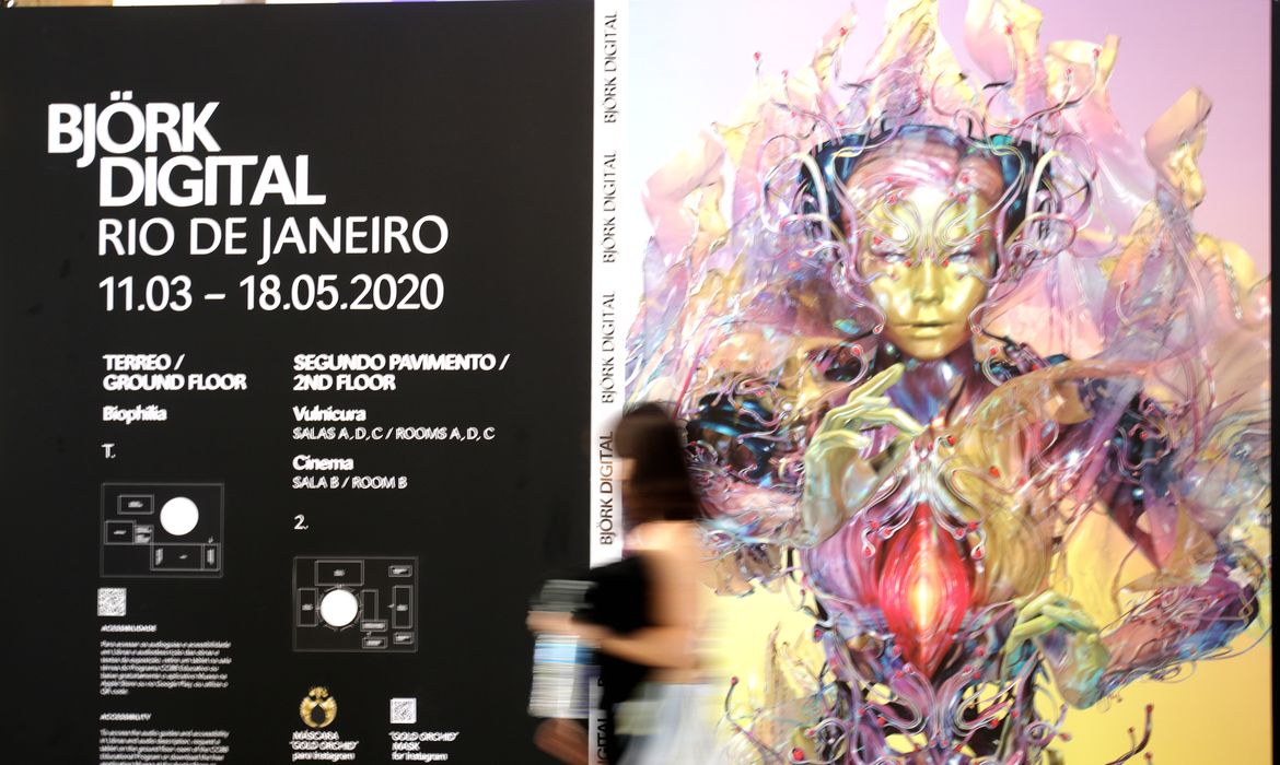 Exposição Björk Digital, no CCBB, no centro do Rio