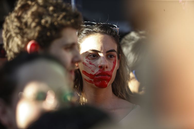 São Paulo (SP) - 26/12/2024 - v - Foto feita em 15/06/2024 Ato no MASP contra o Projeto de Lei (PL) 1.904/24, que equipara o aborto de gestação acima de 22 semanas ao homicídio. Foto Paulo Pinto/Agencia Brasil