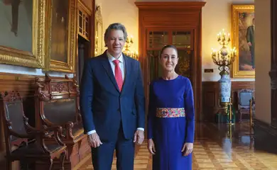 Brasília (DF), 07/05/2025 - Ministro da Fazenda, Fernando Haddad, se encontra com a presidenta do México, Claudia Sheinbaum.
Foto: Ministério Fazenda/Secom