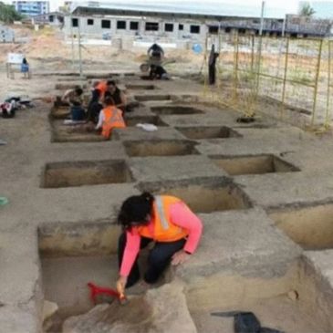 08/01/2024 - Perto das obras do MCMV em São Luís (MA), técnicos da construtora, junto do IPHAN, descobriram em escavações de uma área delimitada material raríssimo que remonta a mais de 5 mil anos. Foto: Jader Filho/X