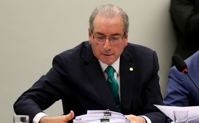 Brasília - Eduardo Cunha faz sua defesa no Conselho de Ética da Câmara  (Wilson Dias/Agência Brasil)