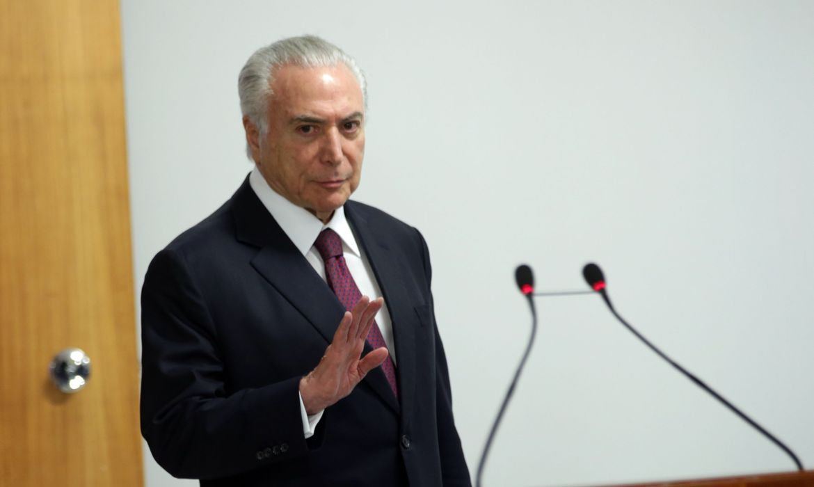Brasília - Presidente Michel Temer discursa na cerimônia de abertura da segunda fase do processo seletivo Avançar Cidades - Saneamento (Antônio Cruz/Agência Brasil)