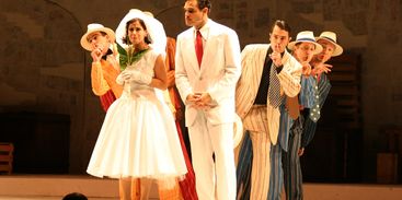 Ensaio geral da peça "A Ópera do Malandro", no Teatro Carlos Gomes