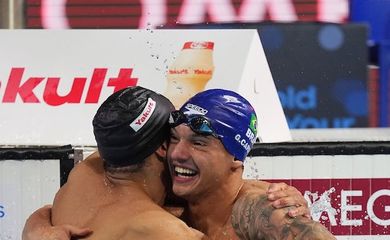 Guilherme Caribé fatura prata nos 50m livre do Mundial de piscina curta em 15/12/2024 - segunda prata do alteta que foi vice-campeão nos 100m livre