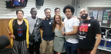 Articuladores do pré-carnaval de Brasília e banda Sabor de Cuba