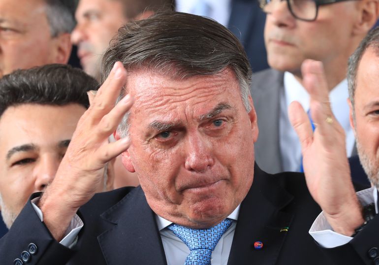 Brasília (DF), 26/03/2025  - Ex-presidente Jair Bolsonaro durante declaração a imprensa após virar Réu no STF. Foto: Lula Marques/Agência Brasil