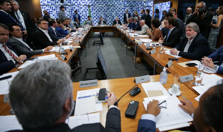 Brasília (DF), 13/03/2025  - Reunião de líderes da Câmara. Foto: Lula Marques/Agência Brasil