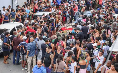 Rio de Janeiro (RJ), 22/12/2025 - Retrospectiva 2025 - Foto feita em 28/10/2025 - Dezenas de corpos são trazidos por moradores para a Praça São Lucas, na Penha, zona norte do Rio de Janeiro. Operação Contensçao.
Foto: Tomaz Silva /Agência Brasil
