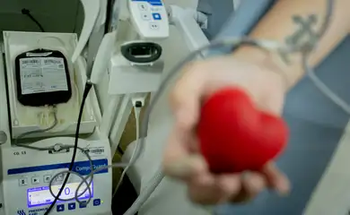 Doação de sangue no Hemocentro de Brasília