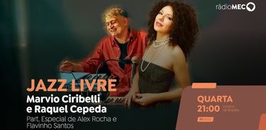 Jazz Livre recebe o pianista Marvio Ciribelli e a cantora venezuelana Raquel Cepeda