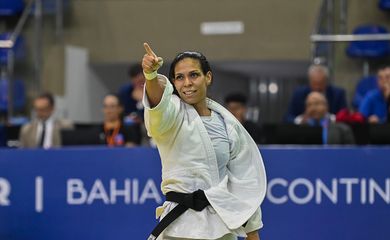 Judoca Jéssica Pereira conquista ouro na categoria 52 kg no Grand Prix de Zagreb, em 18/08/2023